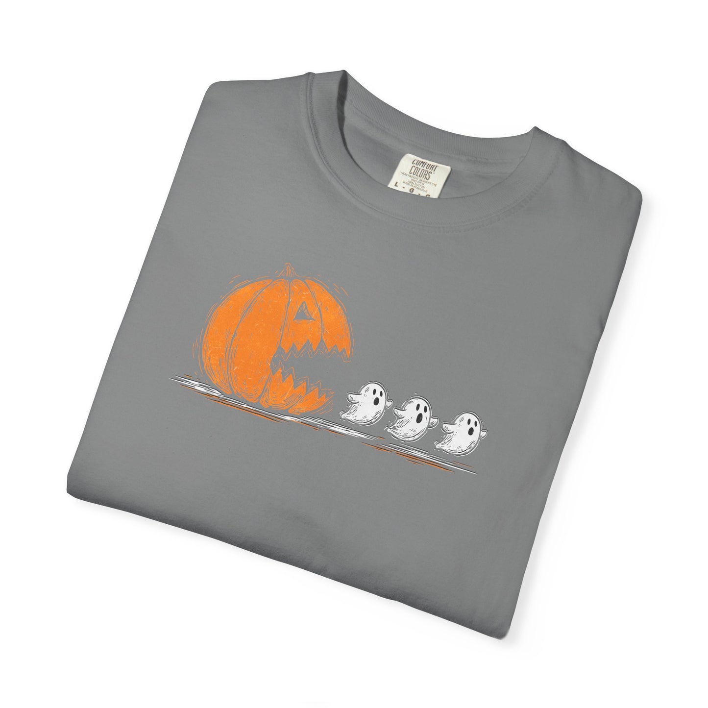 Halloween "Pac Man: Pumpkin Ghosts T-Shirt — Cute Trio Spooky Tee