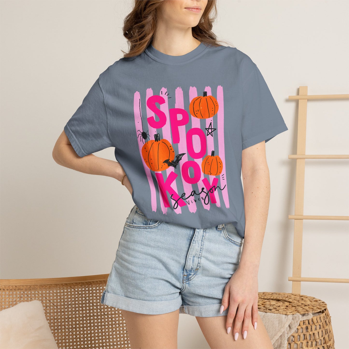 Spooky Season Vibes Pumpkin Tee