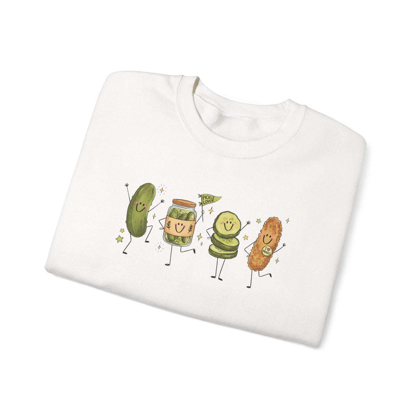 Pickle Friends Crewneck Sweatshirt — Pickle Lover Graphic