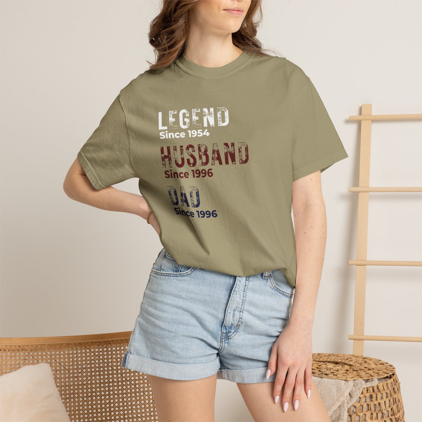 CUSTOM Legend, Husband, Dad T-Shirt — Vintage Tribute Tee