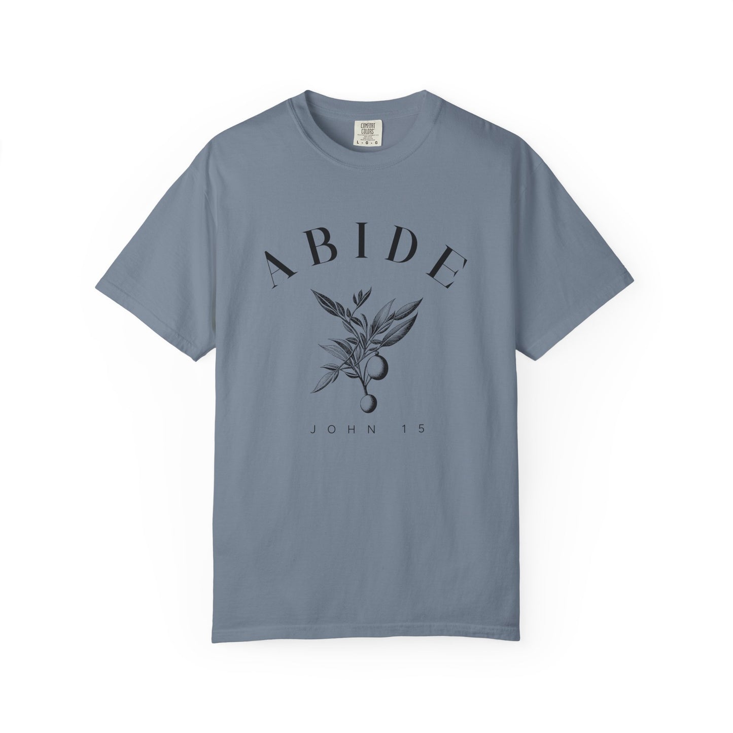 Abide Floral Tee — John 15 Inspirational T-Shirt