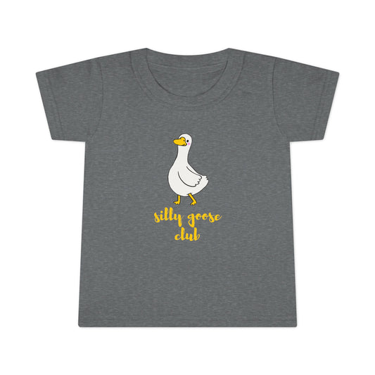 Toddler T-Shirt — Silly Goose Club Cute Cartoon Goose Kids Tee
