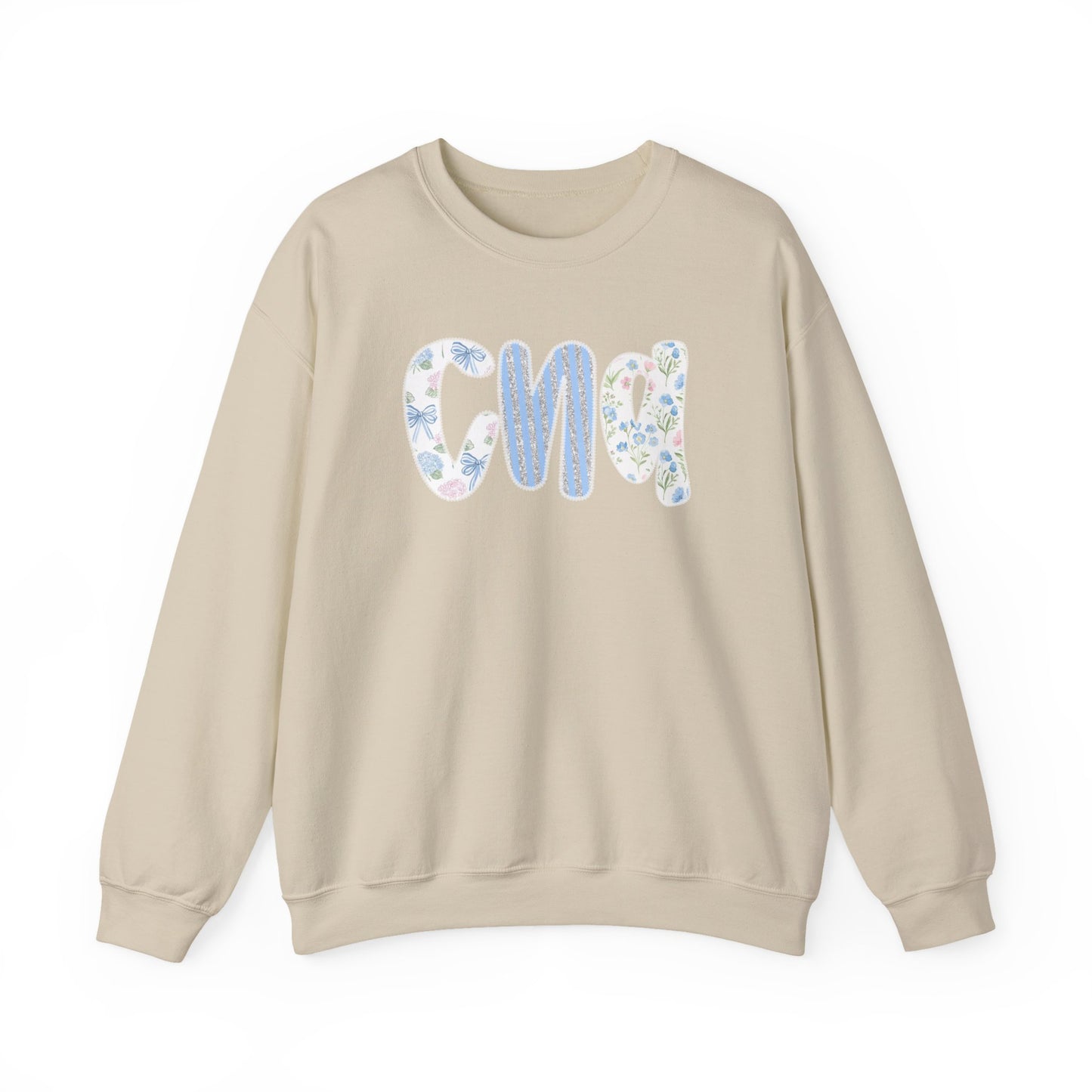 Floral CNA Crewneck Sweatshirt – Pastel Nurse Appreciation Pullover