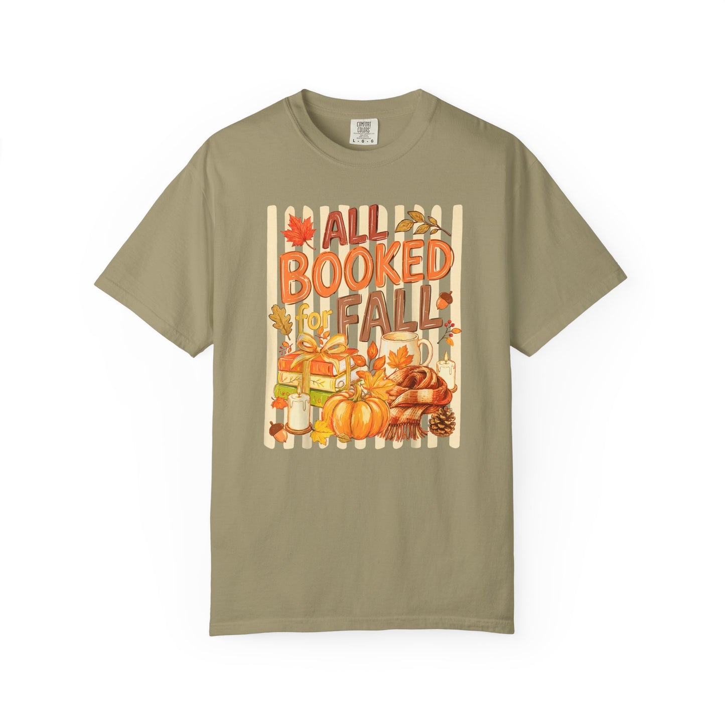 All Booked for Fall T-Shirt — Cozy Autumn Reading Tee