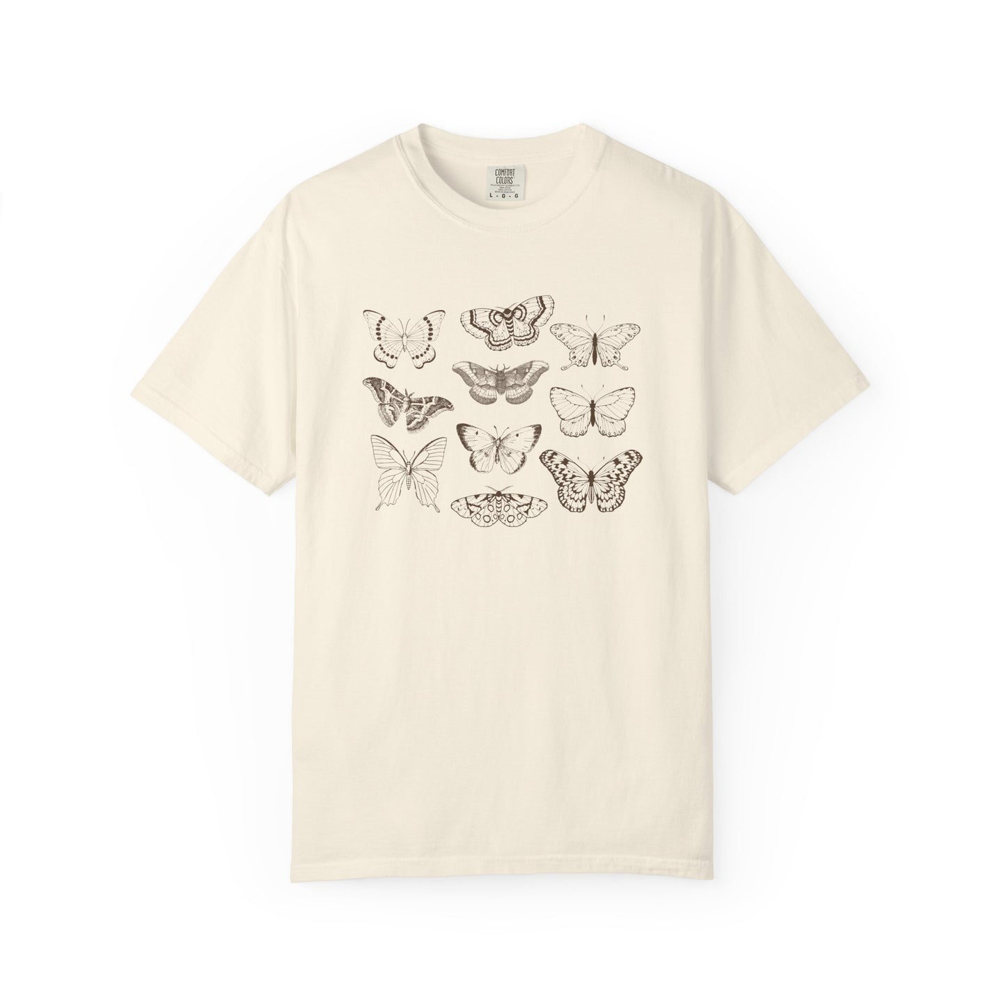 Butterfly Sketches T-Shirt — Vintage Butterfly Graphic Tee