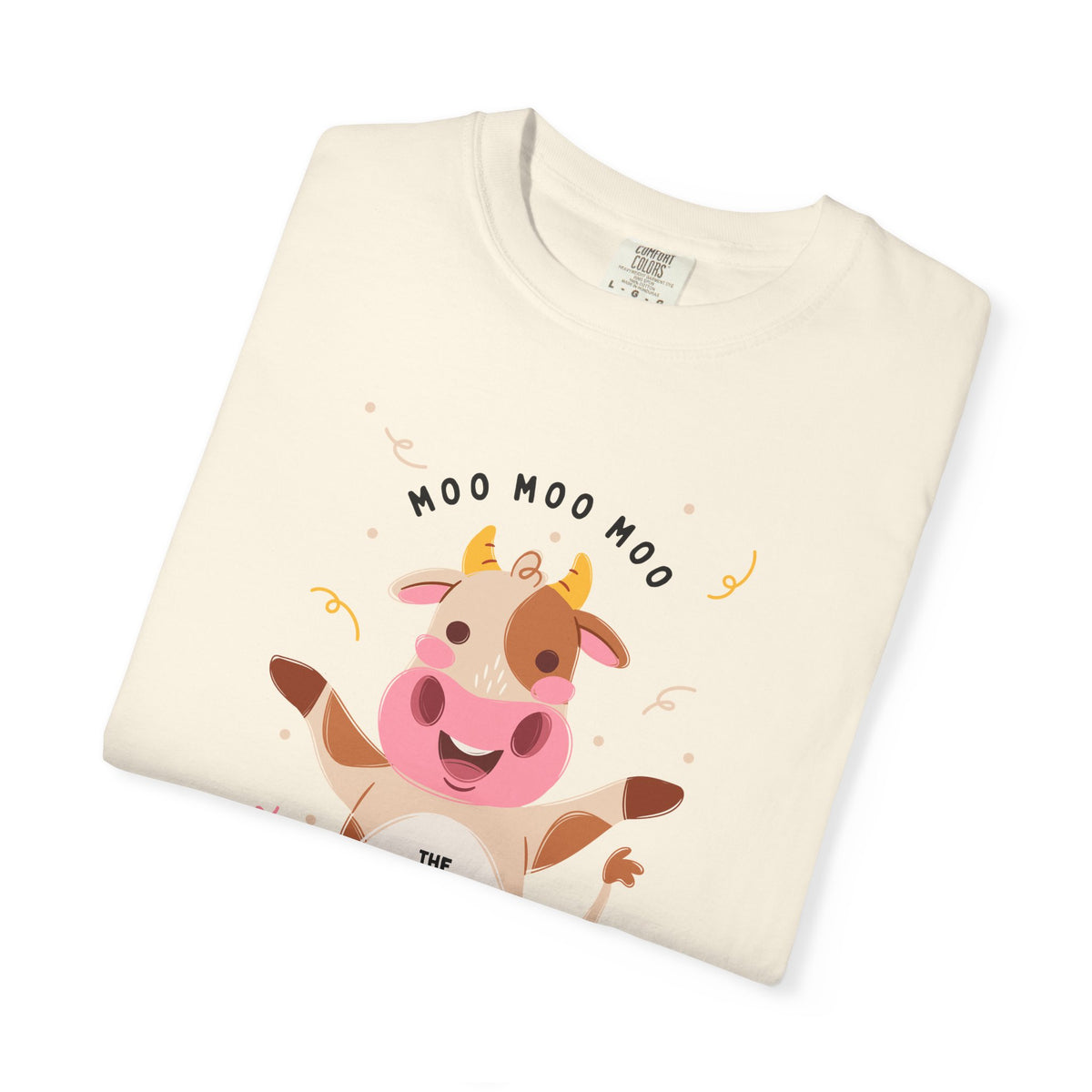 Mighty Moo Cow Graphic T-Shirt — Cute Farm Animal Tee