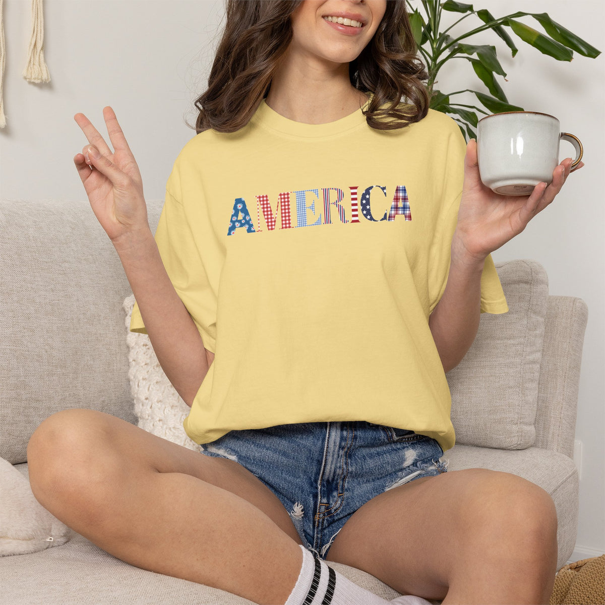 America Patriotic T-Shirt — Stars & Stripes Graphic Tee