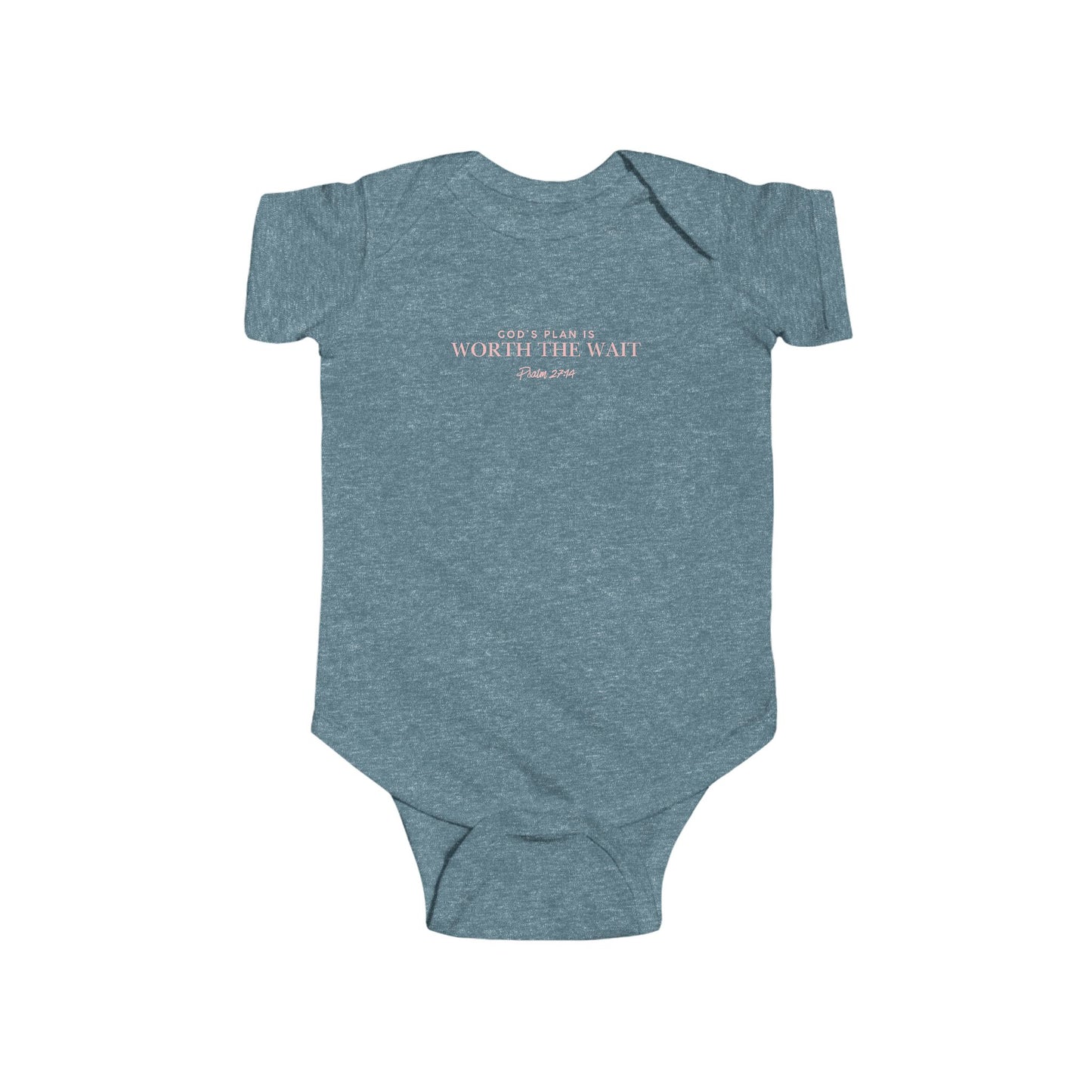 Infant Bodysuit - 'God's Plan' Minimal Baby Onesie