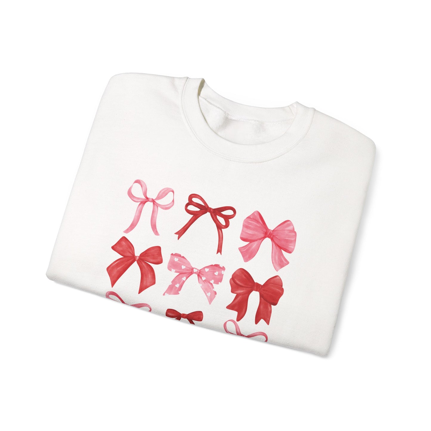 Bow Pattern Crewneck Sweatshirt