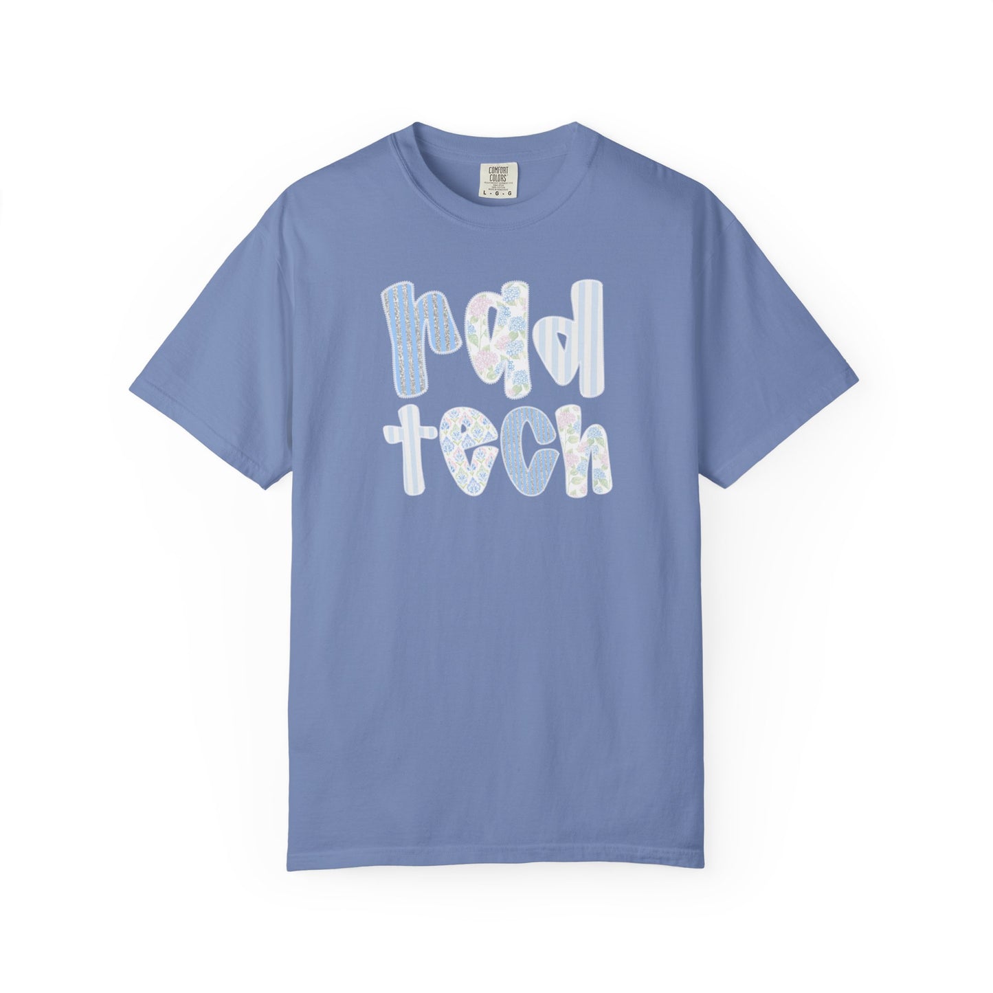 Rad Tech T-Shirt — Retro Floral 'rad tech' Graphic Tee for Radiologic Technologists