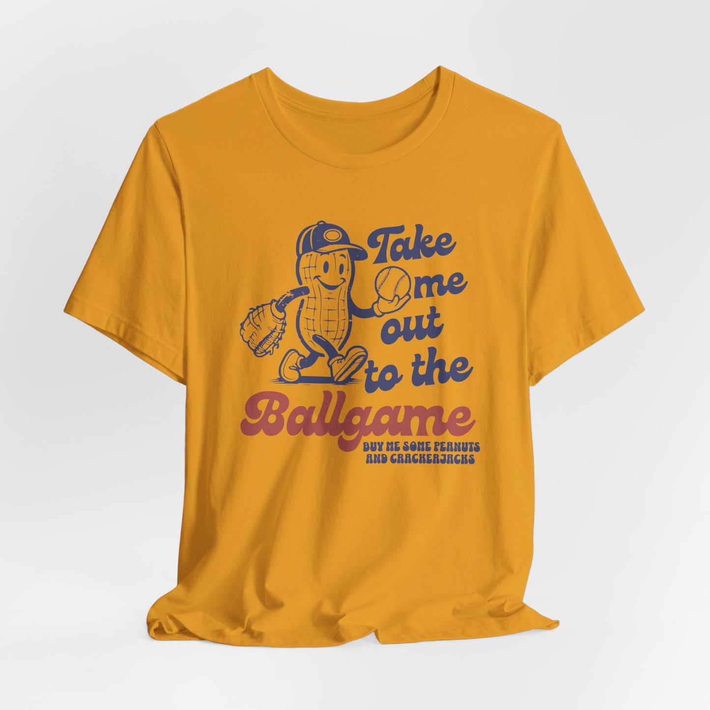 Baseball Tee — "Take Me Out to the Ballgame" Vintage Mascot T-Shirt