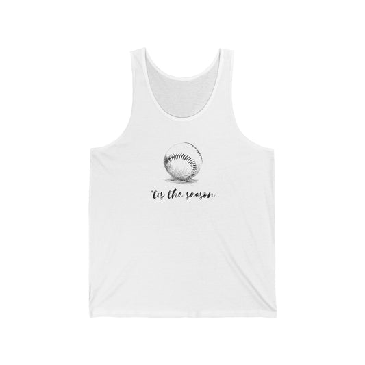 Baseball Season Tank Top — 'Tis the Season' Minimalist Baseball Graphic Tank