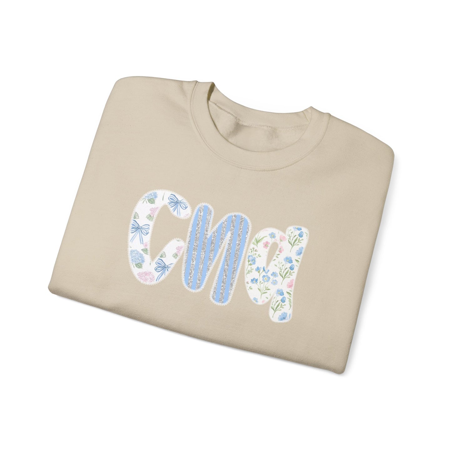 Floral CNA Crewneck Sweatshirt – Pastel Nurse Appreciation Pullover