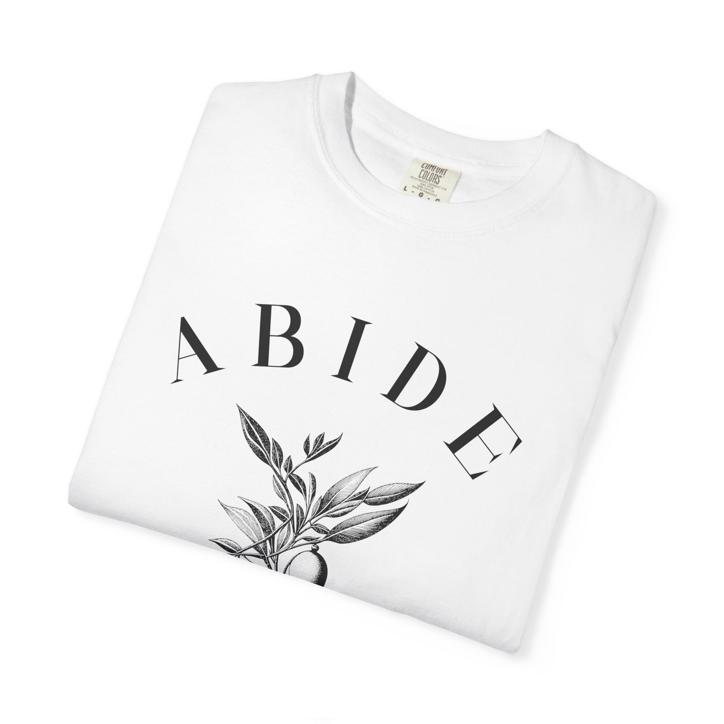 Abide Floral Tee — John 15 Inspirational T-Shirt