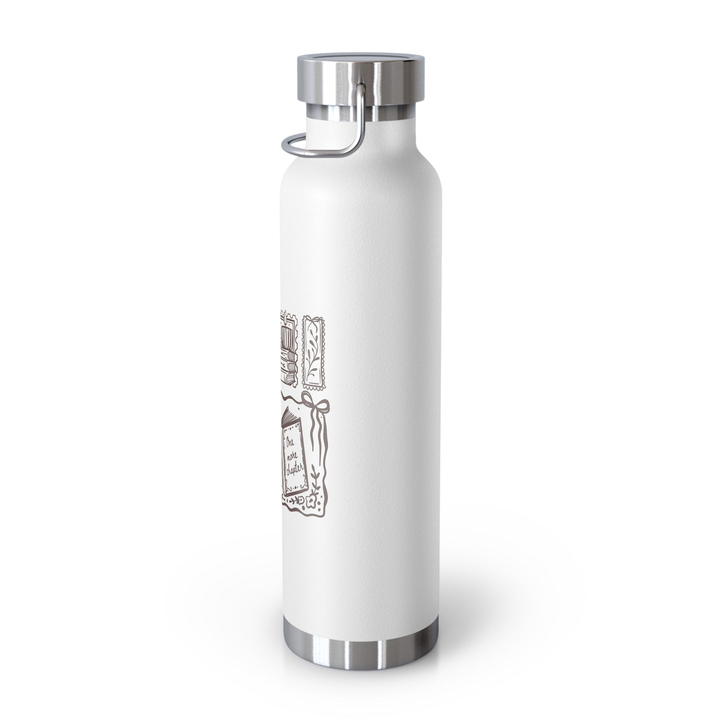 Insulated Water Bottle — 'Fully Booked' Illustrated 22oz Vacuum Flask