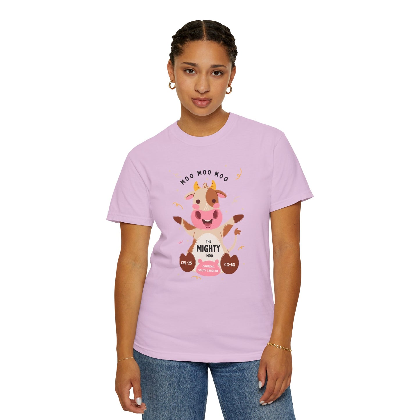Mighty Moo Cow Graphic T-Shirt — Cute Farm Animal Tee