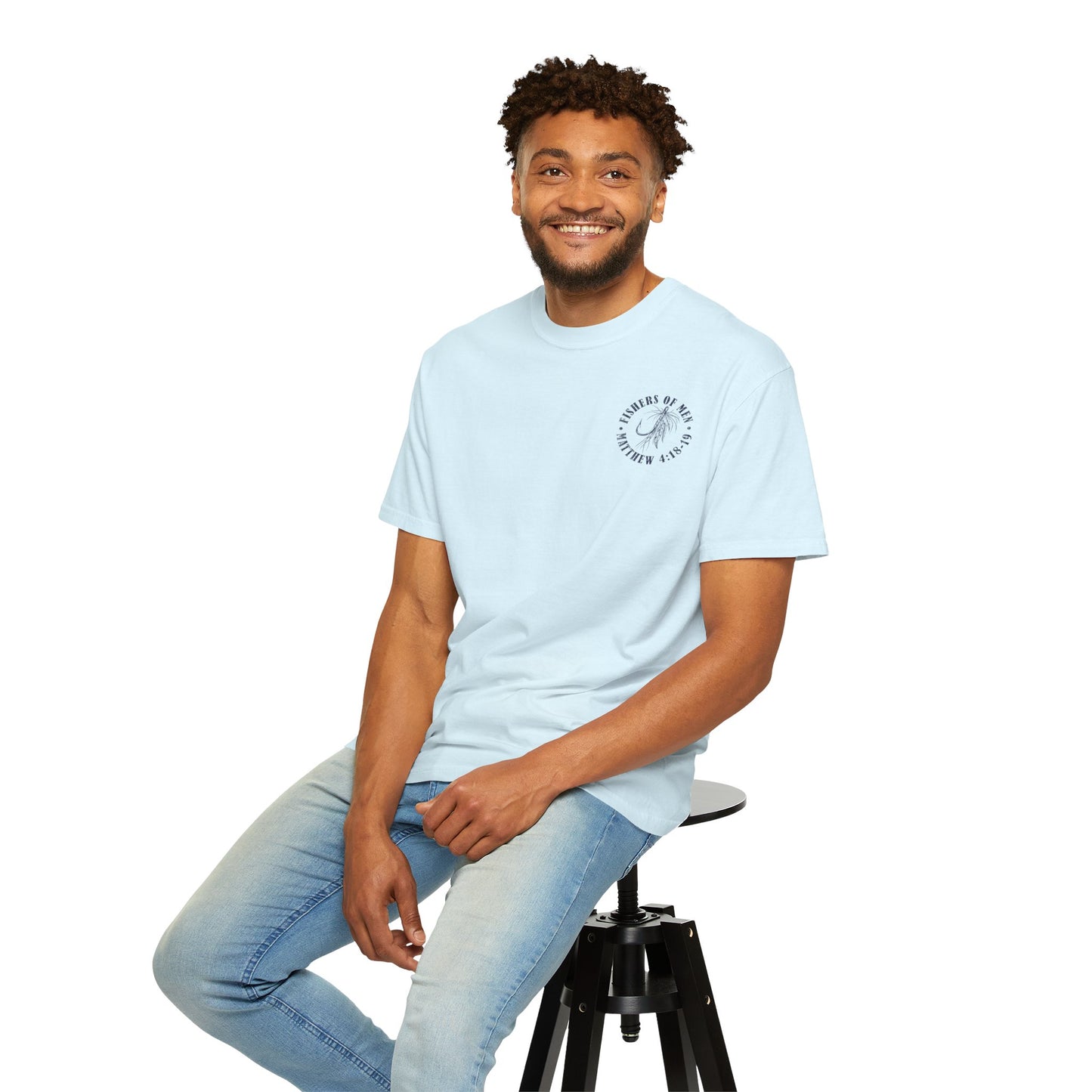 Fishers of Men T-Shirt — Christian Fishing Graphic Tee (Matthew 4:18-19)