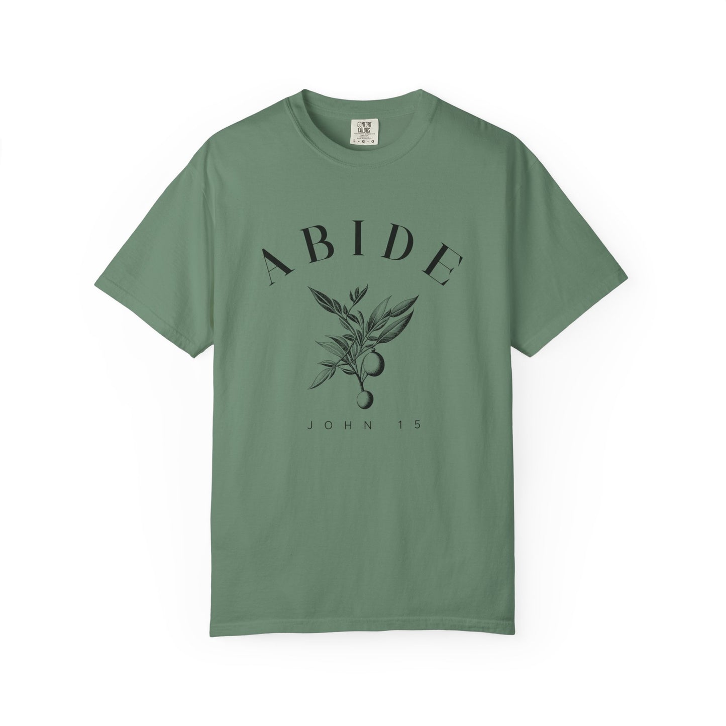 Abide Floral Tee — John 15 Inspirational T-Shirt