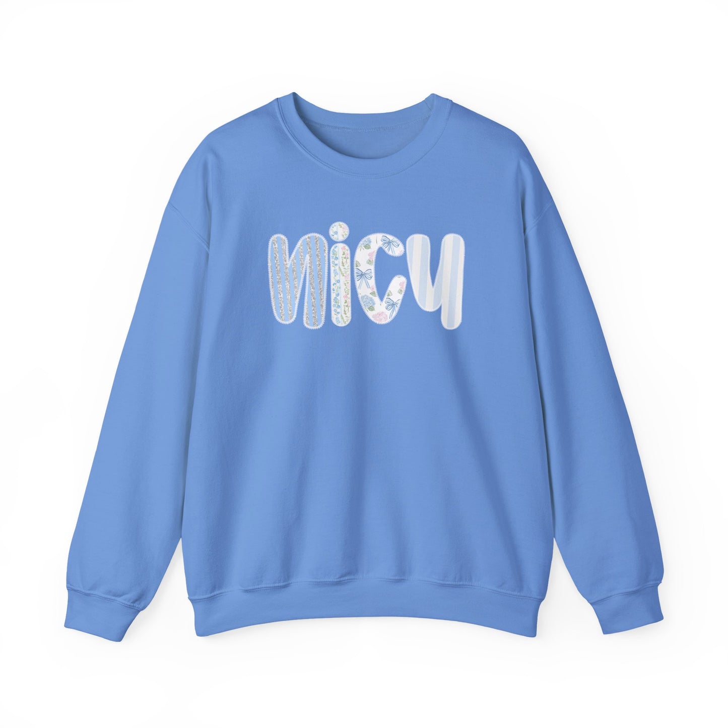 Cozy 'NICU' Pastel Pattern Crewneck Sweatshirt