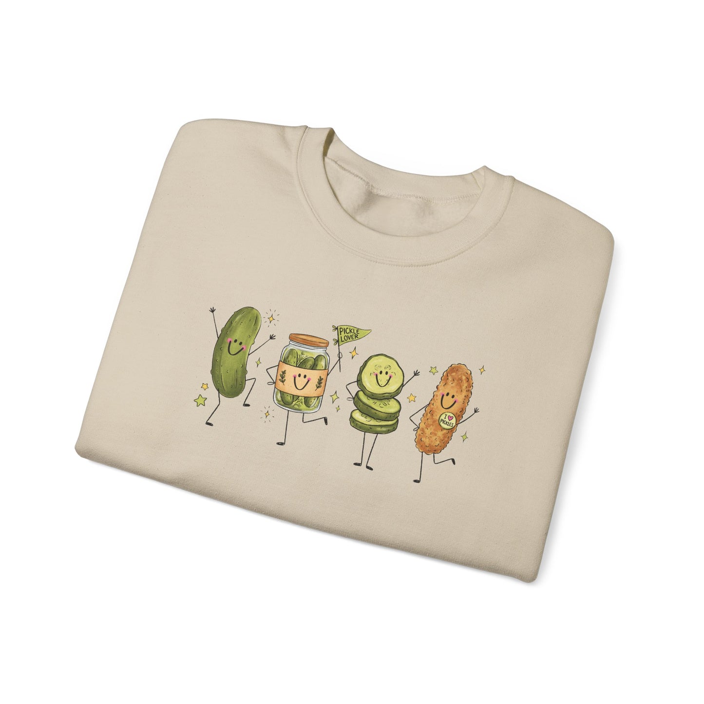 Pickle Friends Crewneck Sweatshirt — Pickle Lover Graphic