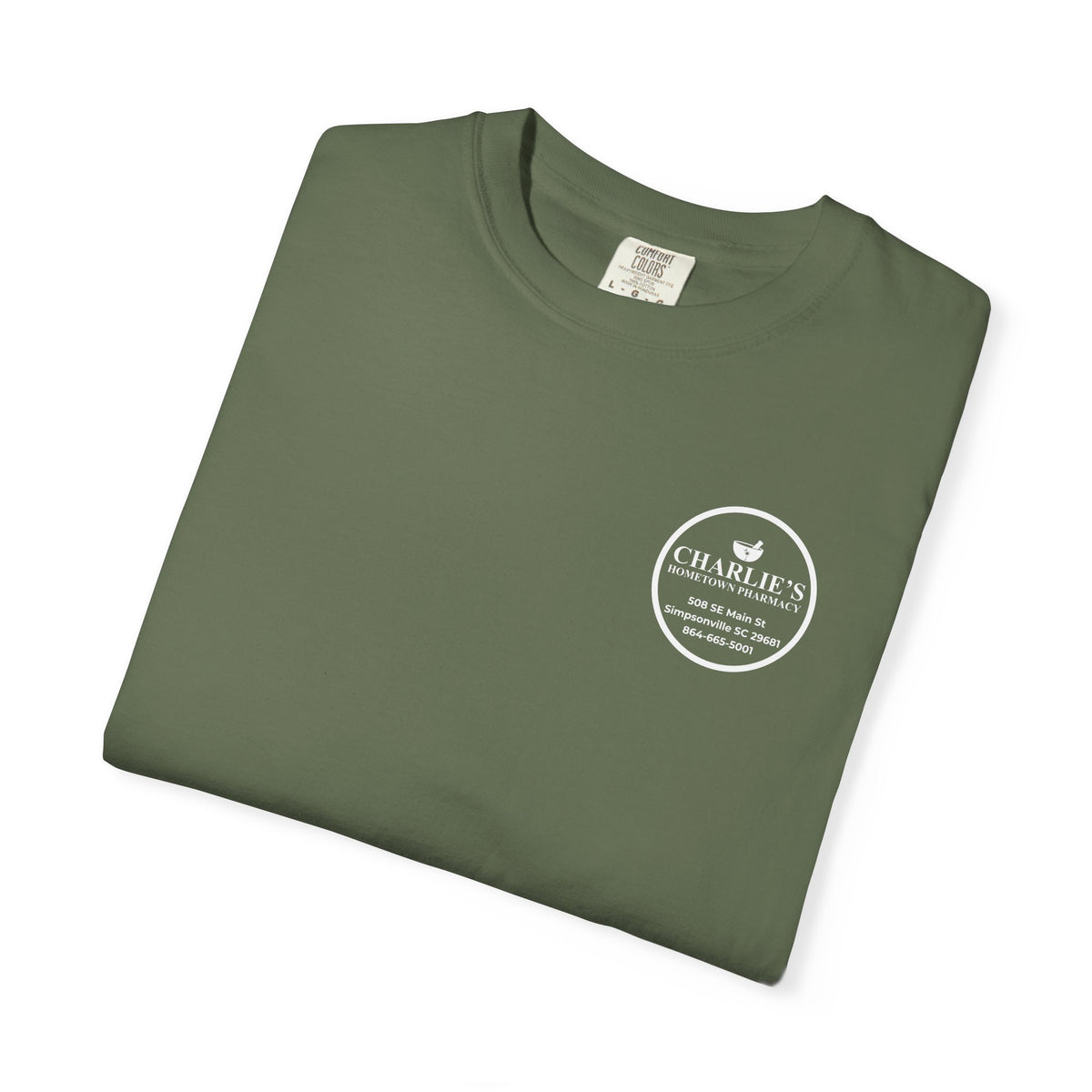 Pharmacy Logo T-Shirt — Charlie’s Hometown Pharmacy Logo Tee