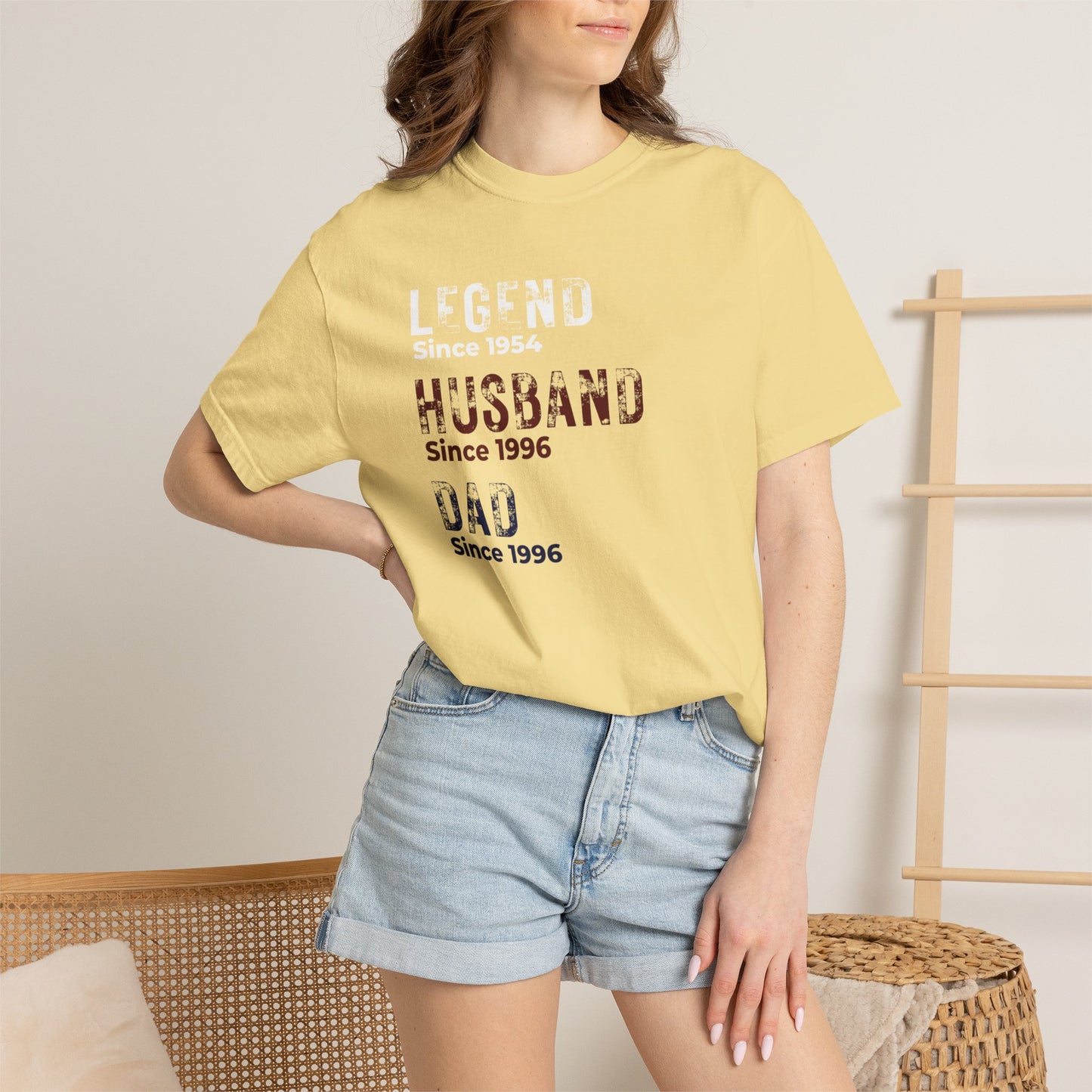 CUSTOM Legend, Husband, Dad T-Shirt — Vintage Tribute Tee
