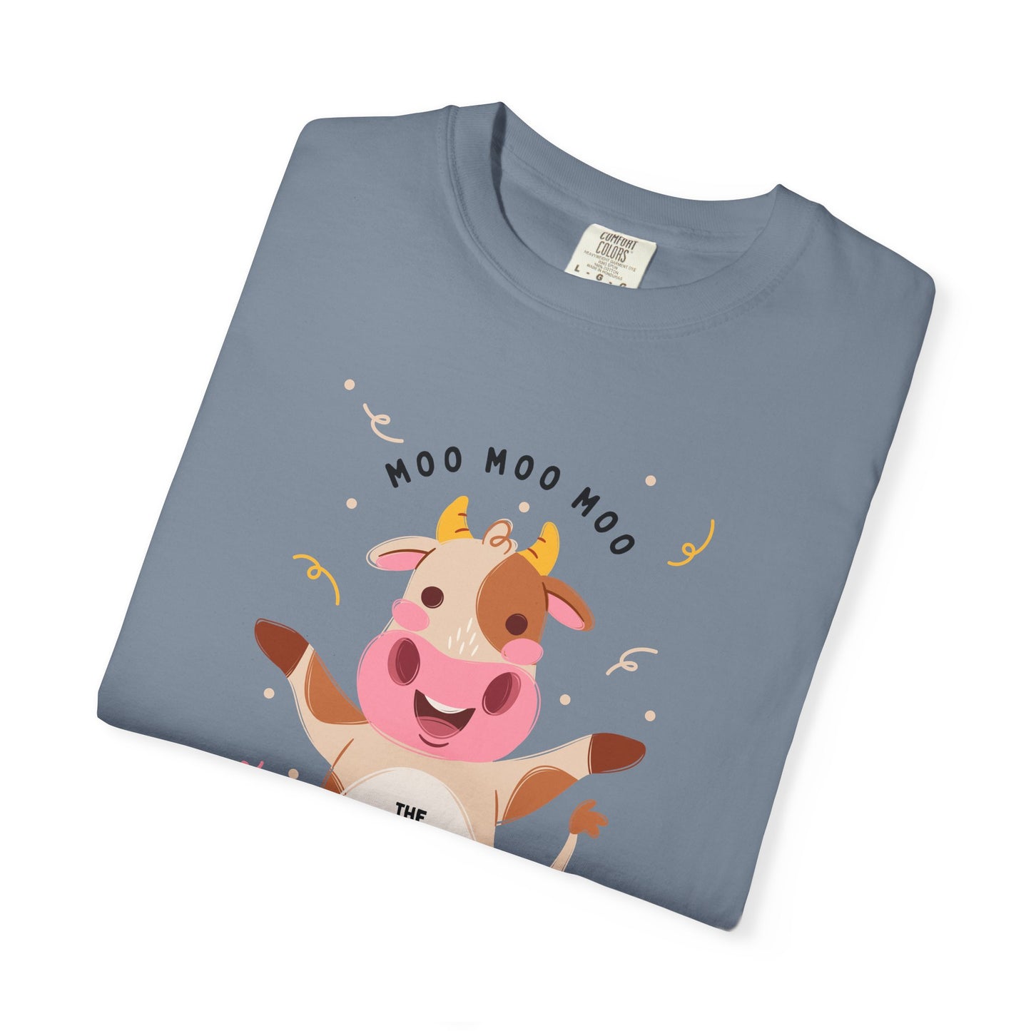 Mighty Moo Cow Graphic T-Shirt — Cute Farm Animal Tee