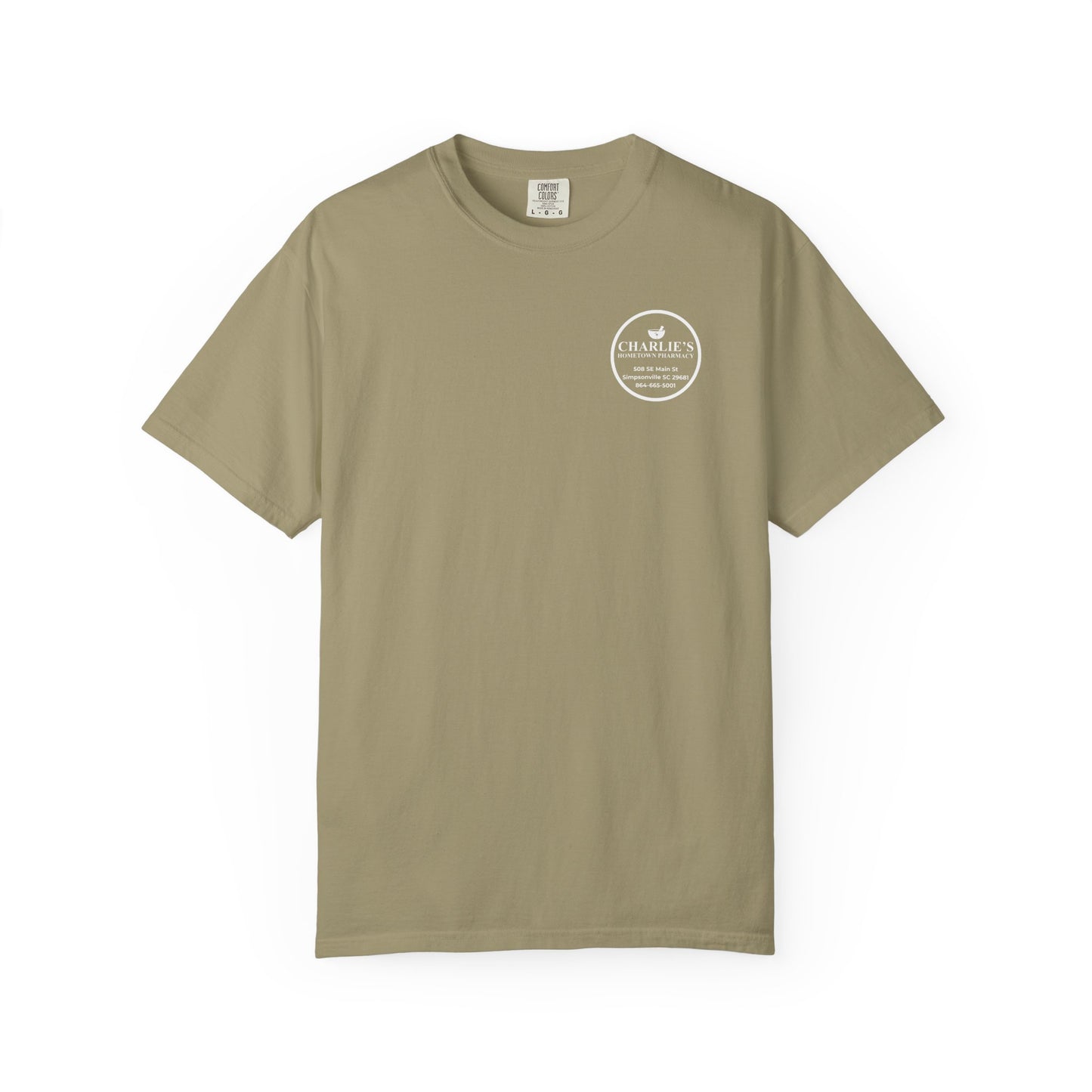 Pharmacy Logo T-Shirt — Charlie’s Hometown Pharmacy Logo Tee