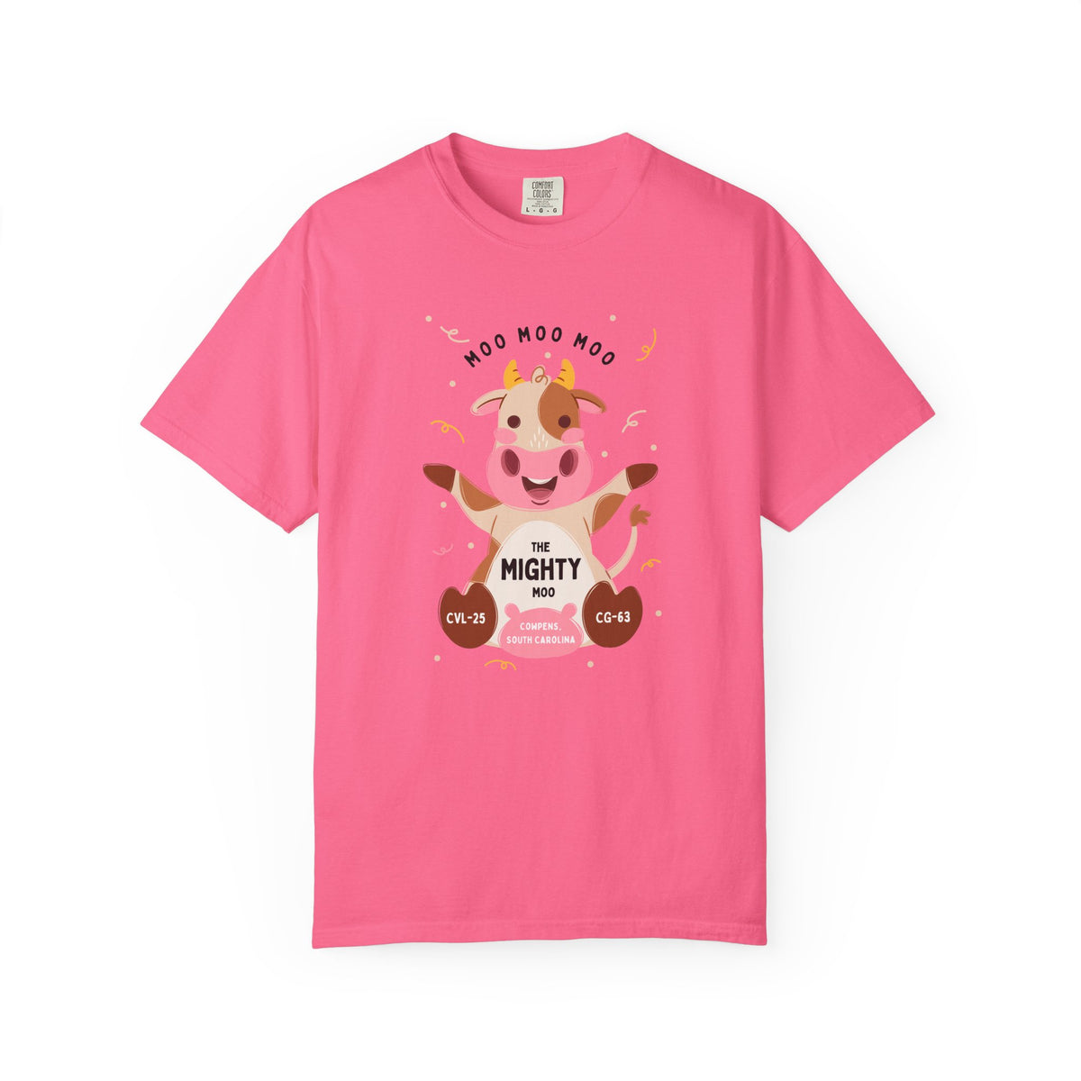 Mighty Moo Cow Graphic T-Shirt — Cute Farm Animal Tee