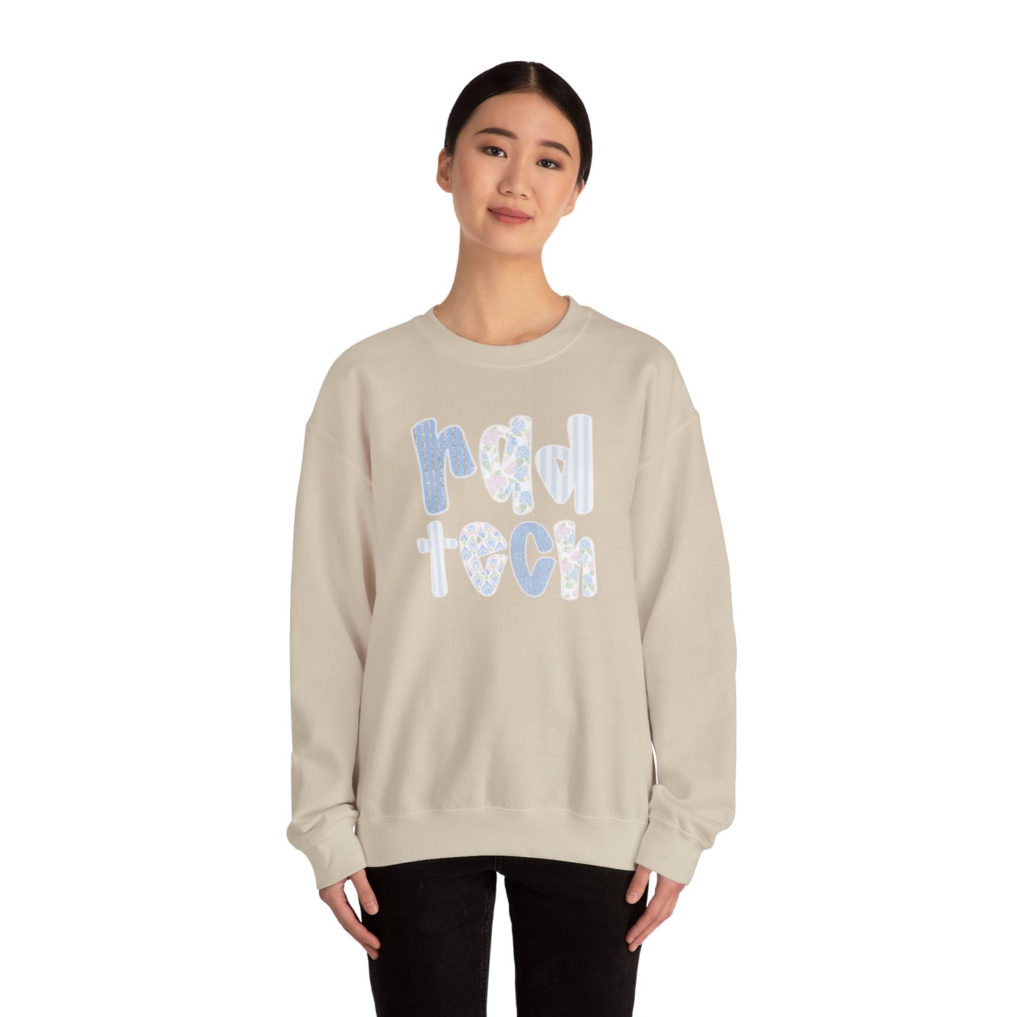 Rad Tech Crewneck Sweatshirt — Pastel Floral