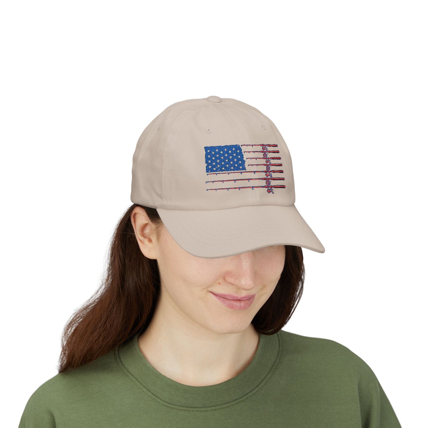Dad Cap — Distressed American Flag Embroidered Baseball Hat