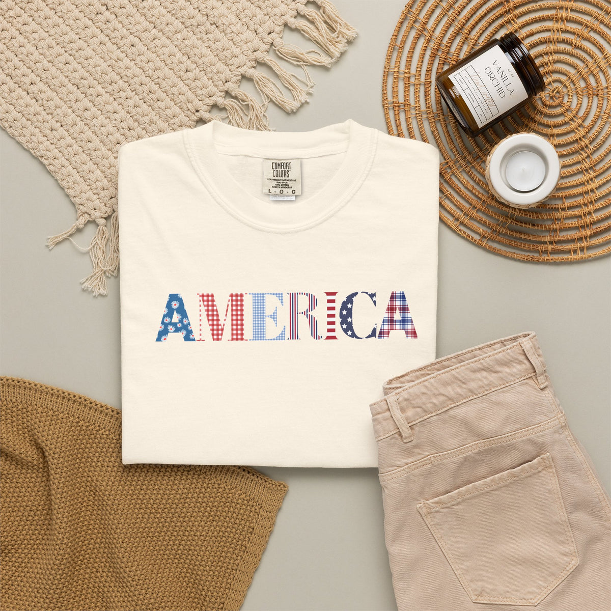 America Patriotic T-Shirt — Stars & Stripes Graphic Tee