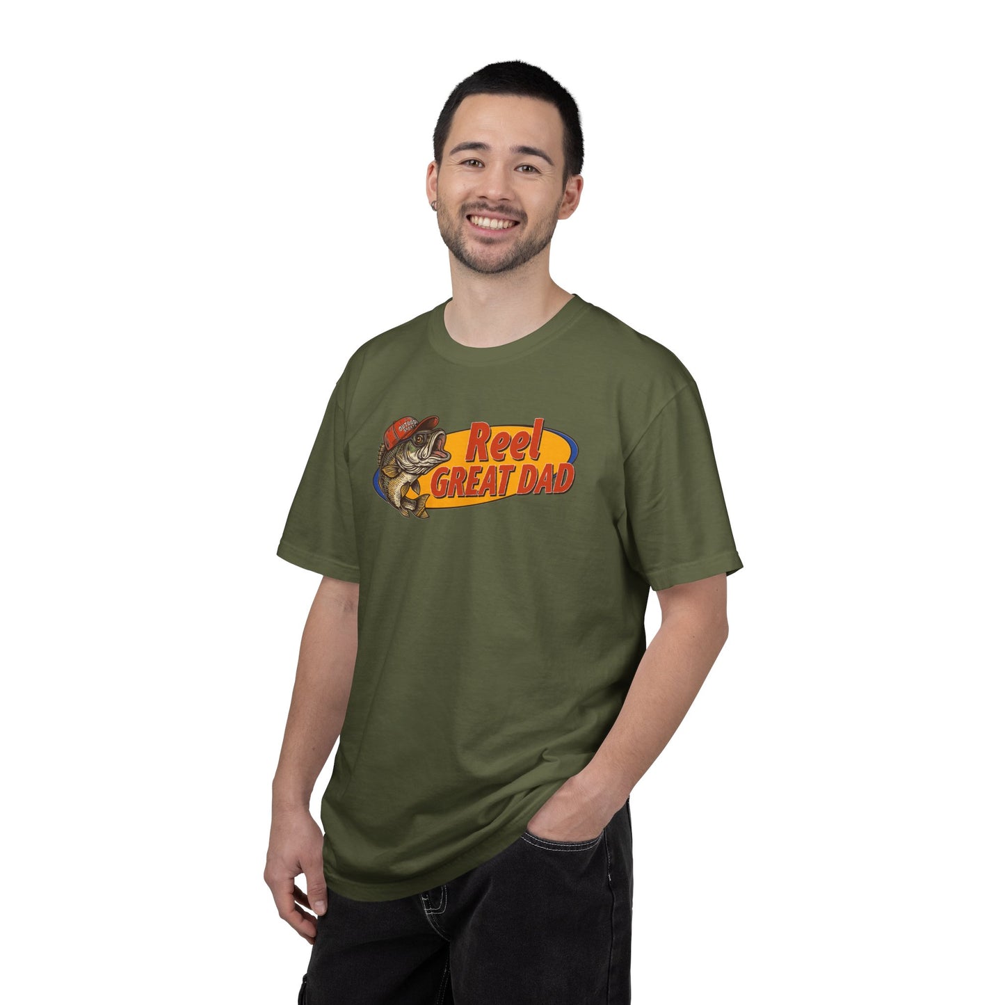 Reel Great Dad T-Shirt – Fishing Dad Graphic Tee