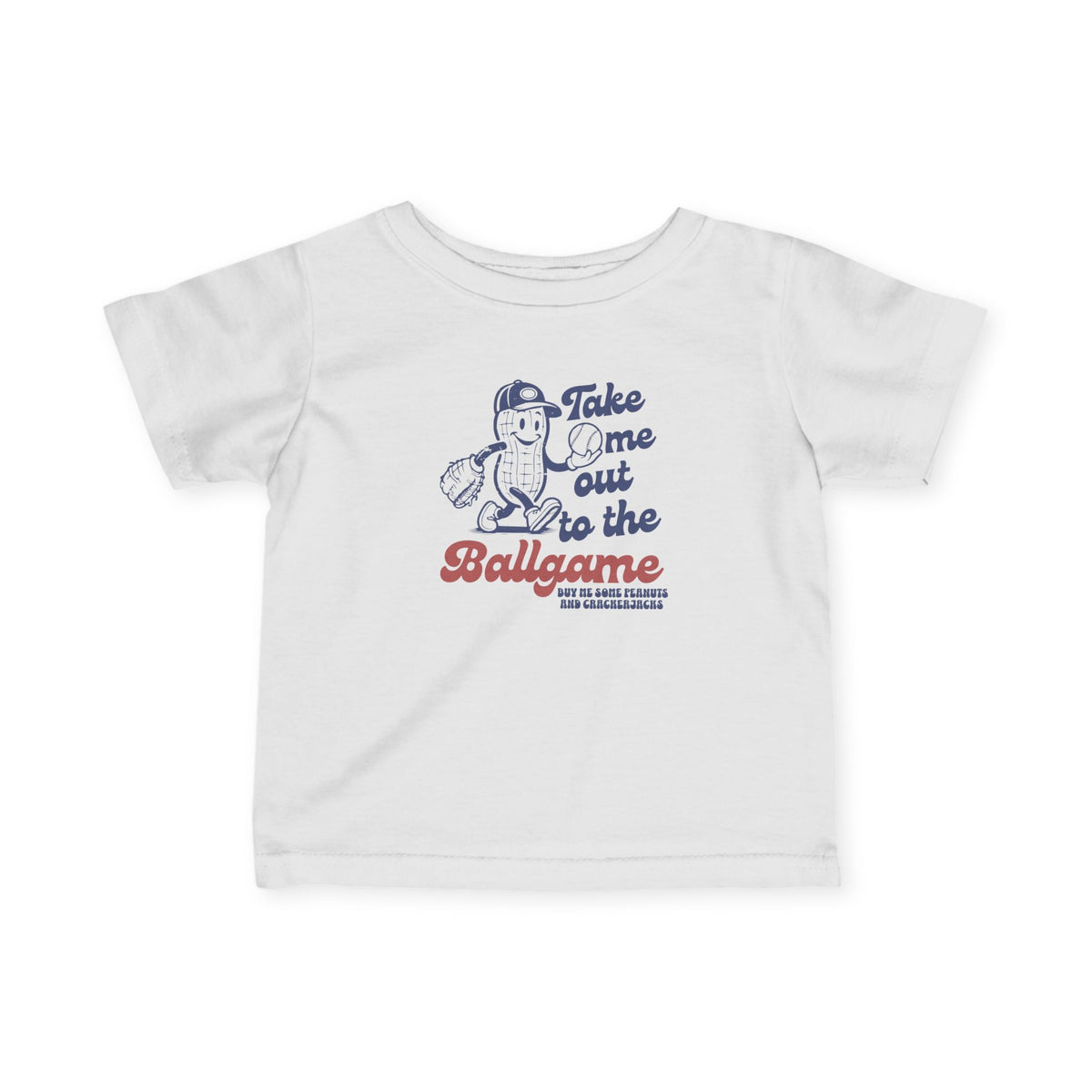 Infant Tee – "Take Me Out to the Ballgame" Vintage Baseball Bodysuit