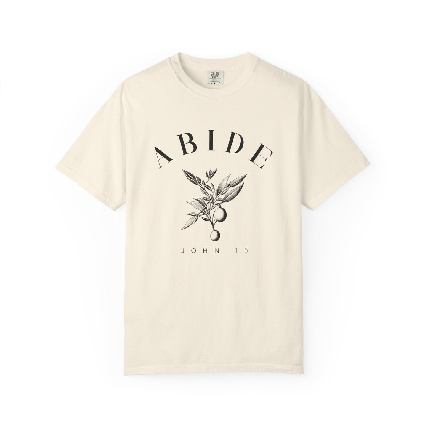 Abide Floral Tee — John 15 Inspirational T-Shirt
