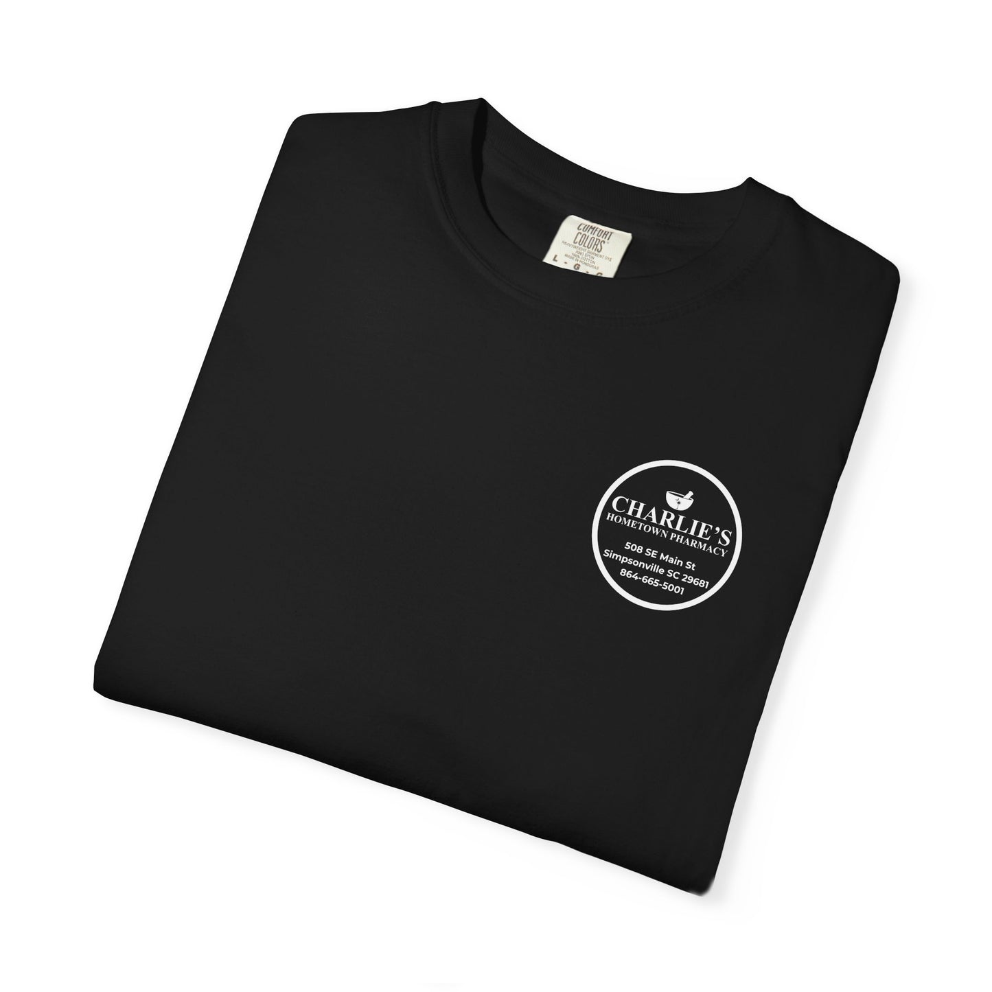 Pharmacy Logo T-Shirt — Charlie’s Hometown Pharmacy Logo Tee