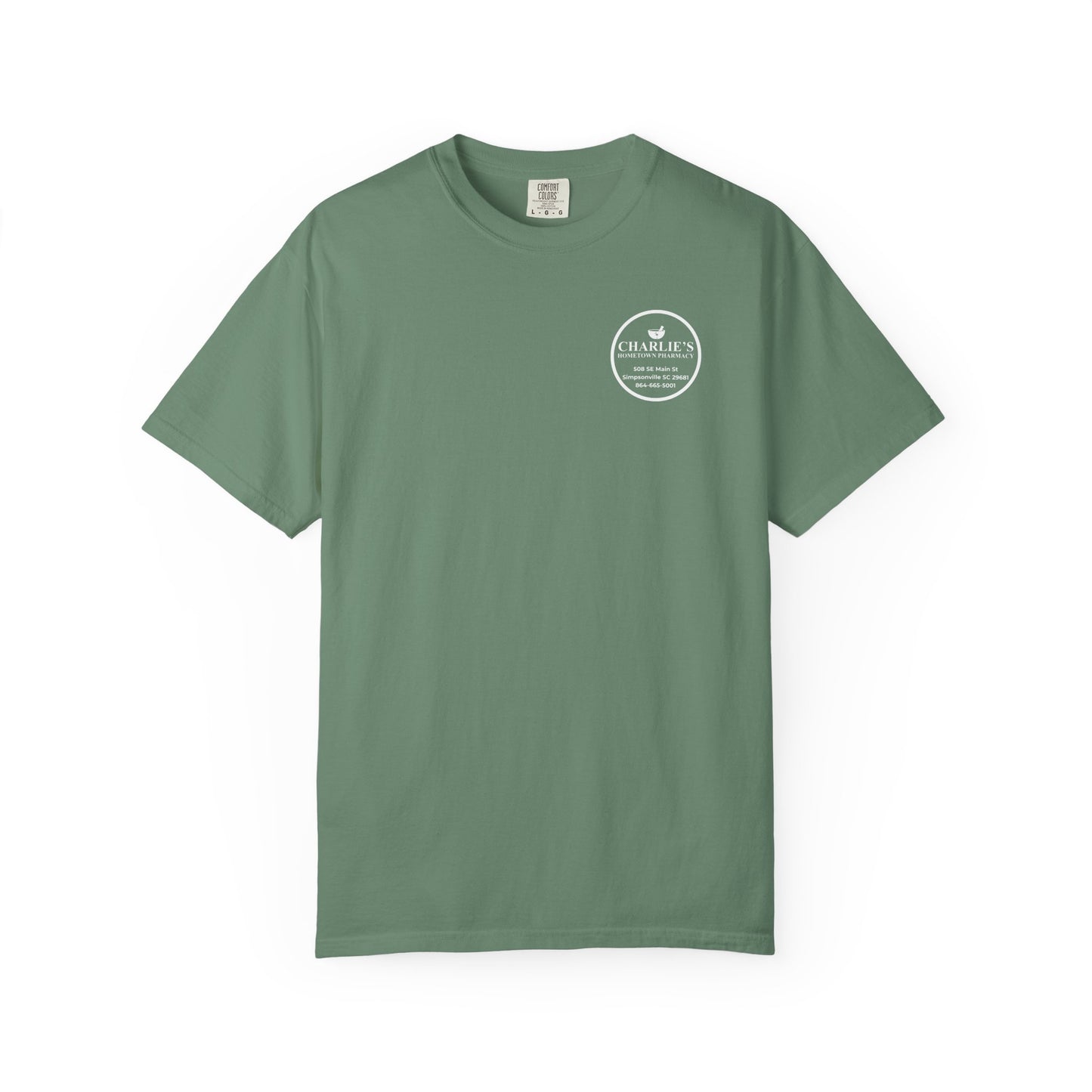 Pharmacy Logo T-Shirt — Charlie’s Hometown Pharmacy Logo Tee