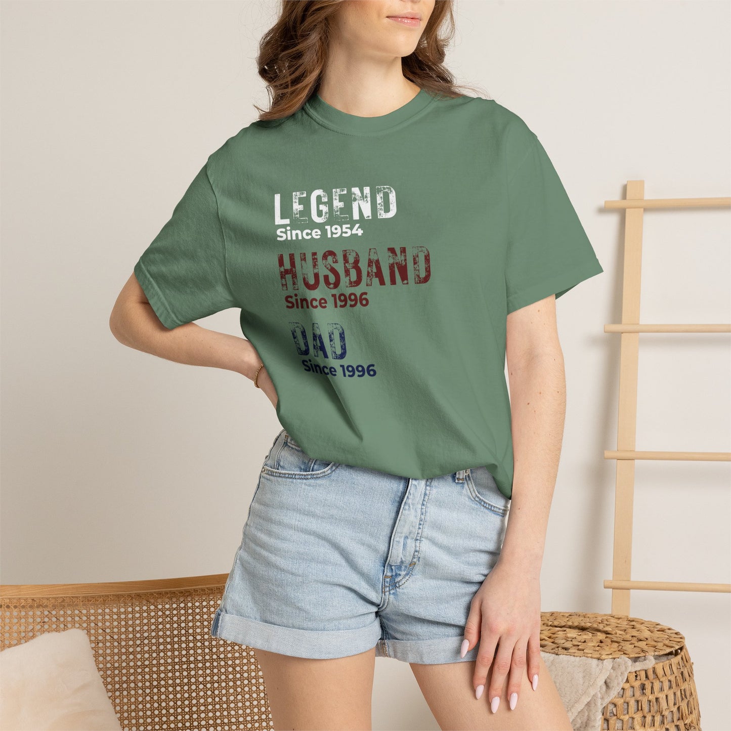 CUSTOM Legend, Husband, Dad T-Shirt — Vintage Tribute Tee
