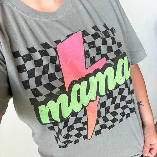 Mama Lightning Bolt Tee