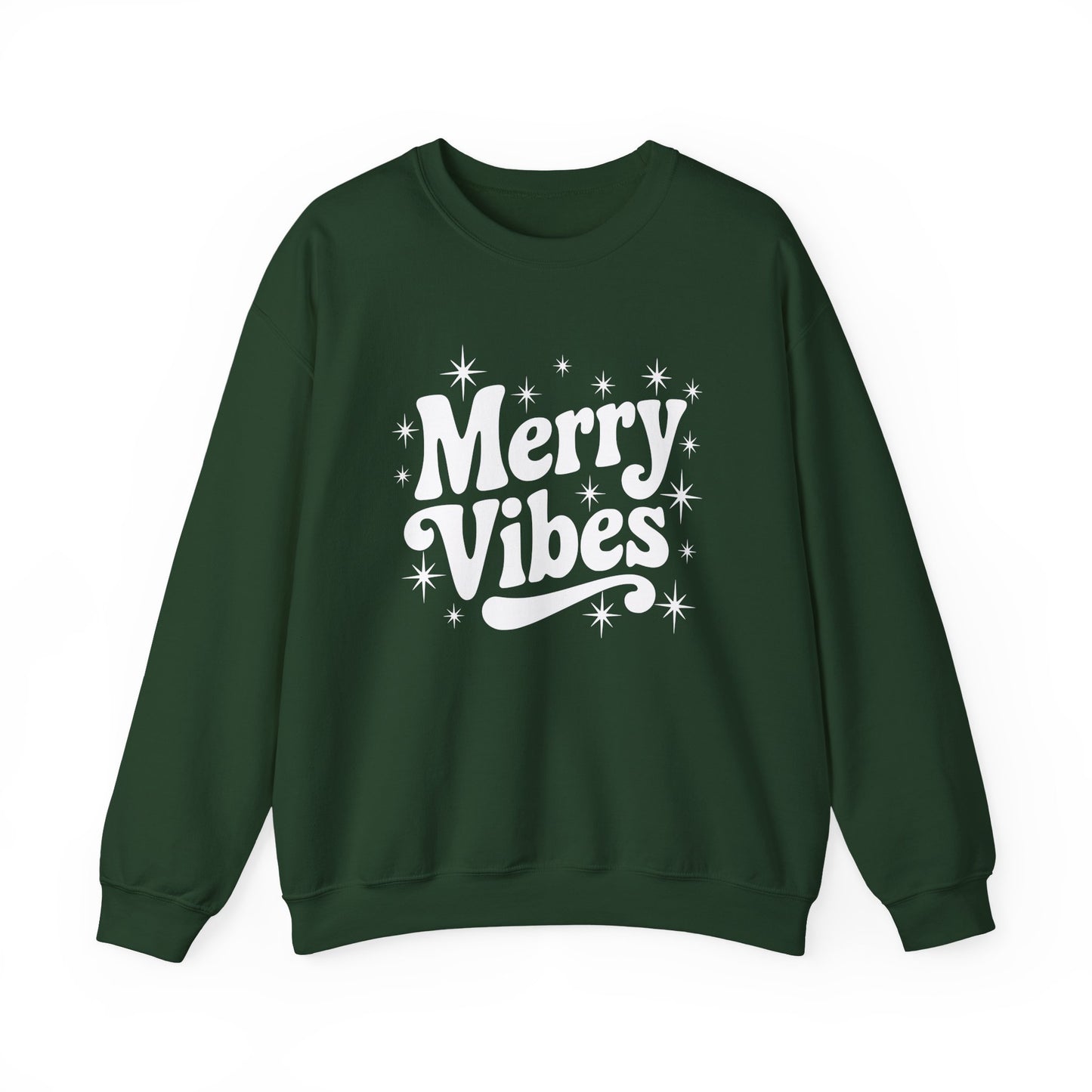 Merry Vibes Christmas Crewneck Sweatshirt