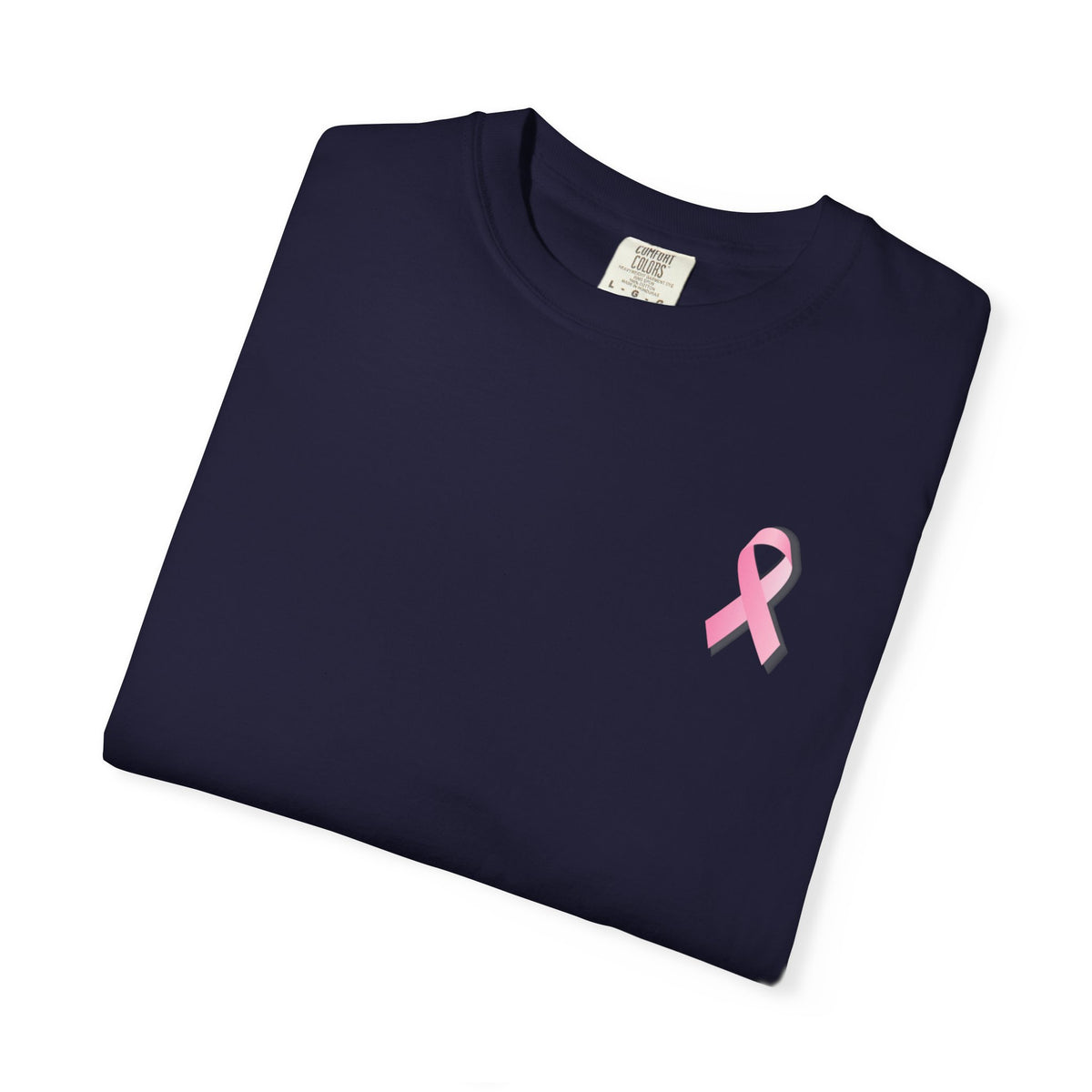 Breast Cancer Awareness T-Shirt — "No One Fights Alone" Flag Tee