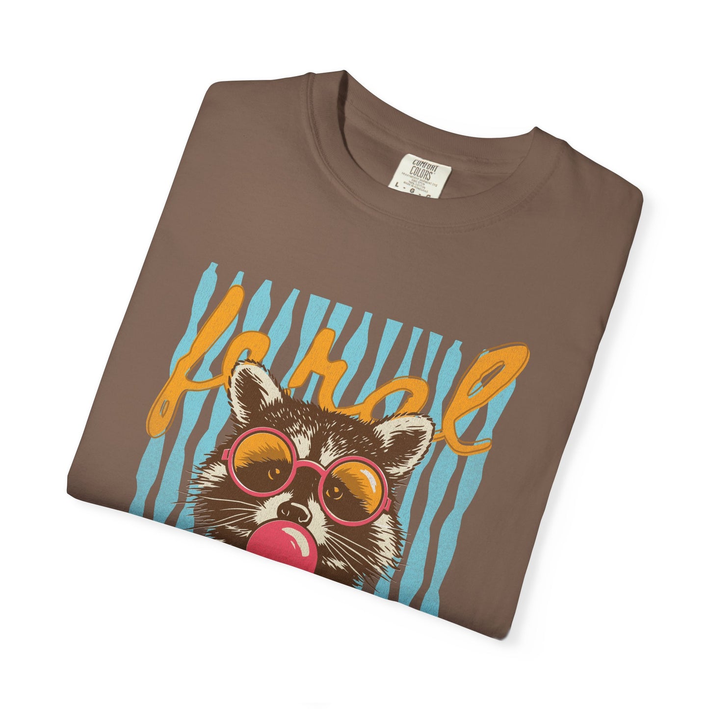 Raccoon Bubblegum Tee — Vintage Sunglasses Graphic T-Shirt