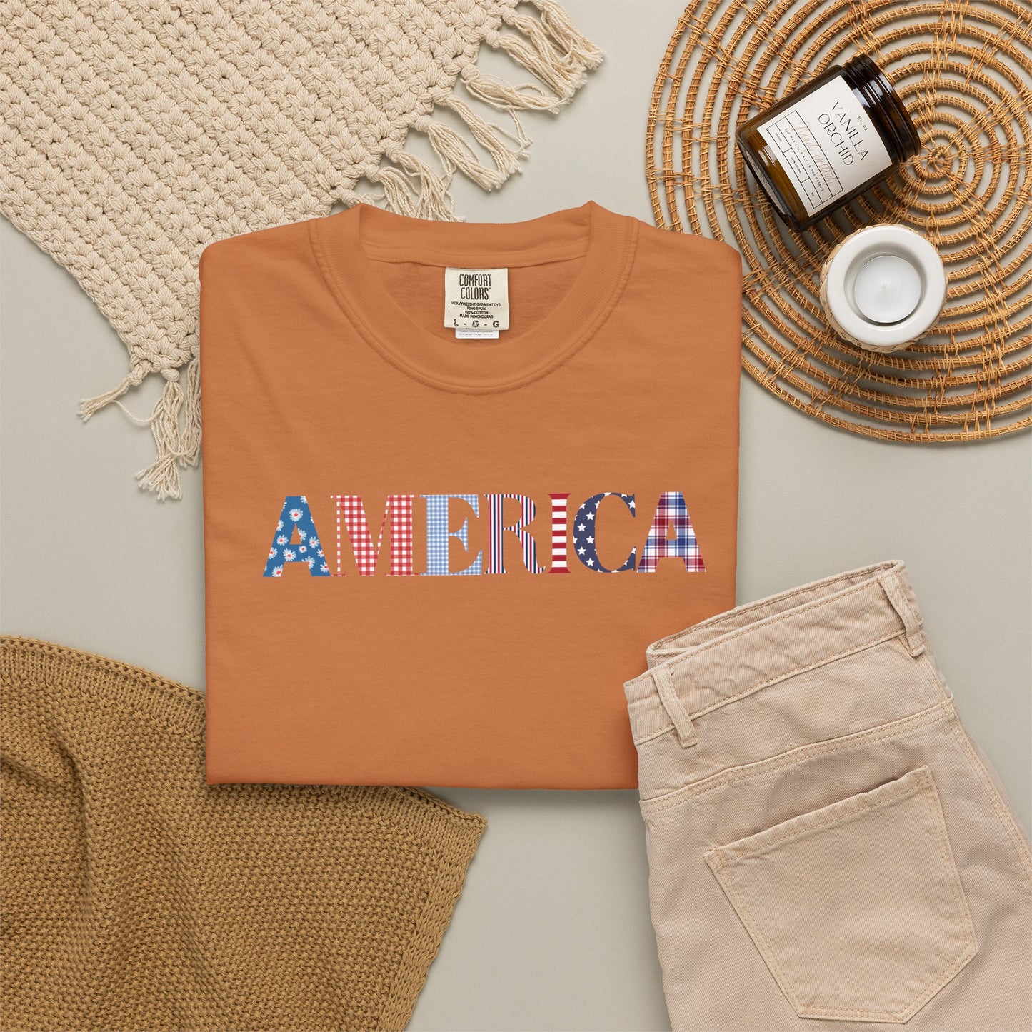 America Patriotic T-Shirt — Stars & Stripes Graphic Tee