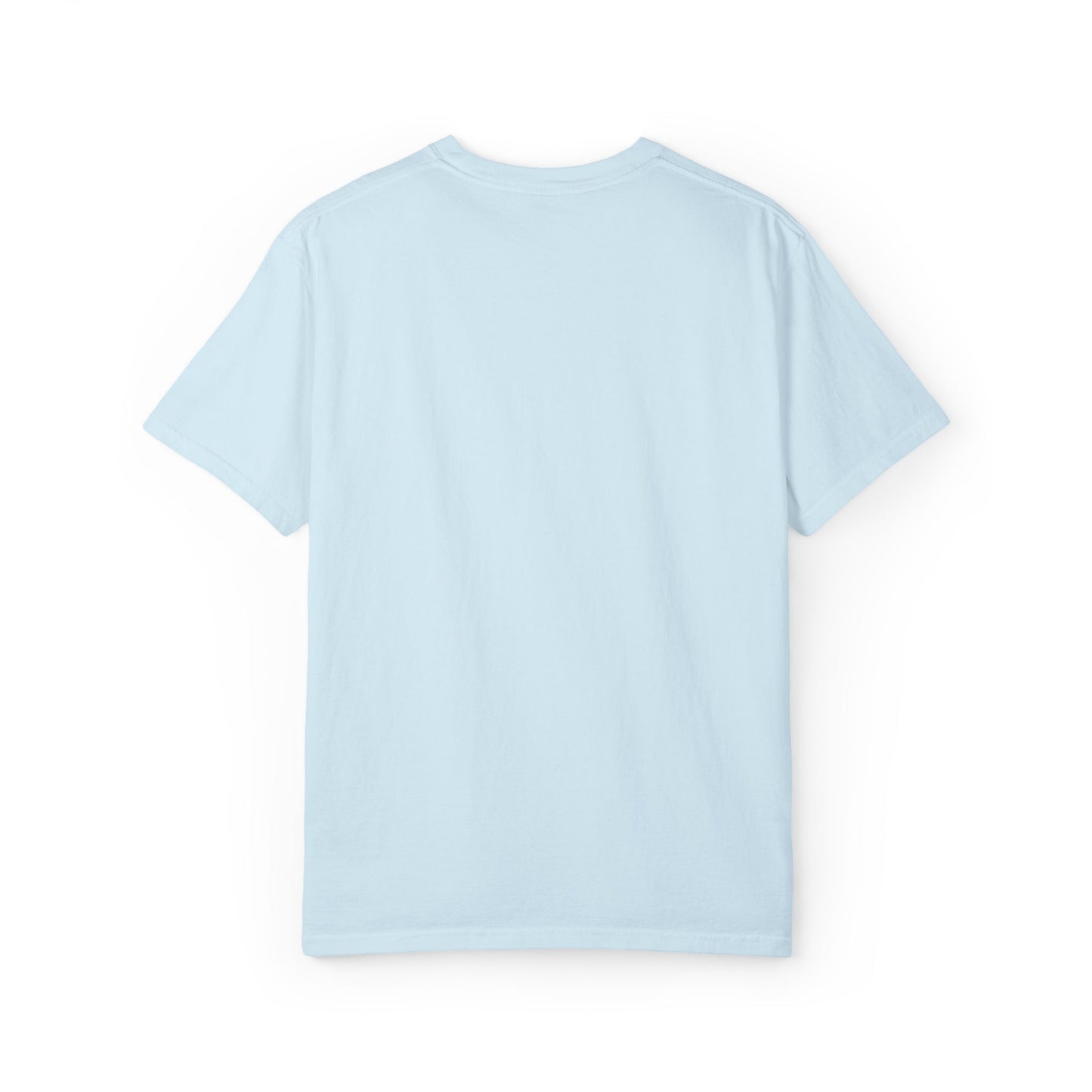 "God Shed His Grace on Thee" Chest Embroidered Script Minimalist T‑Shirt — Subtle Pocket Text Design