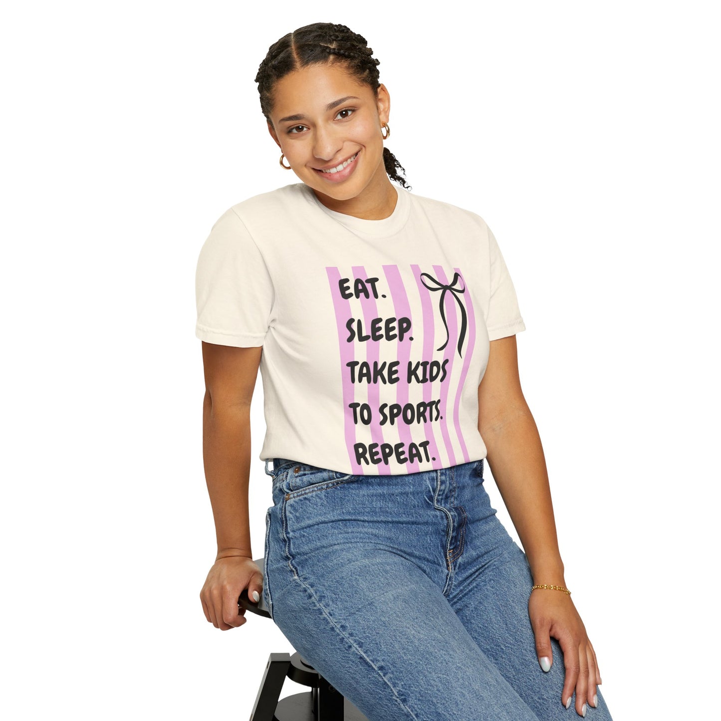 Brooke's "Eat. Sleep. Take Kids to Sports. Repeat." T-Shirt