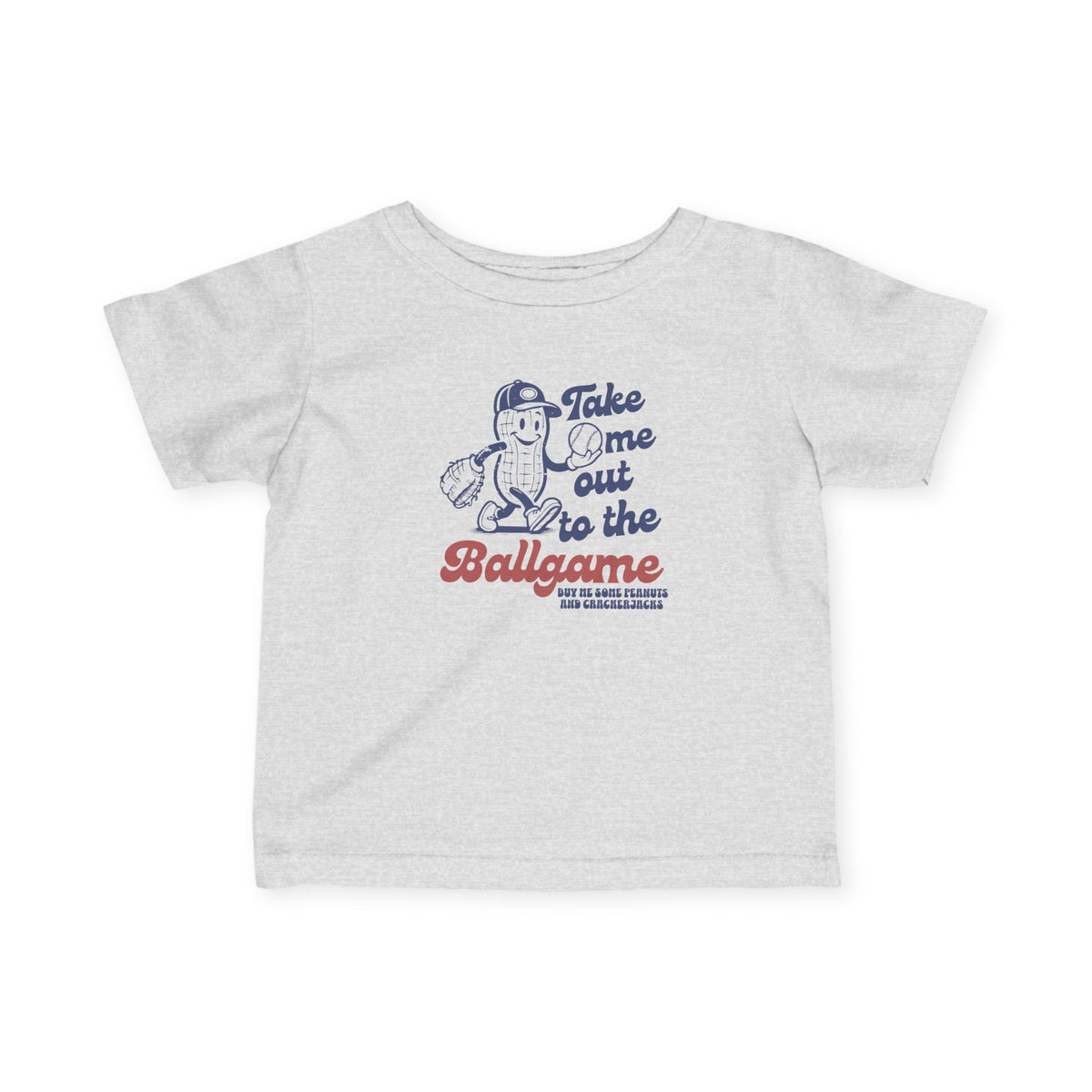 Infant Tee – "Take Me Out to the Ballgame" Vintage Baseball Bodysuit