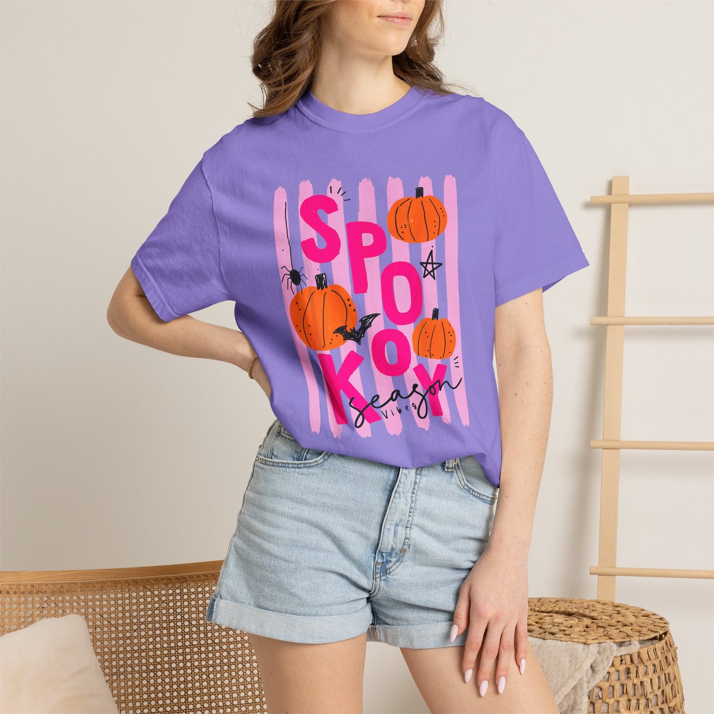 Spooky Season Vibes Pumpkin Tee