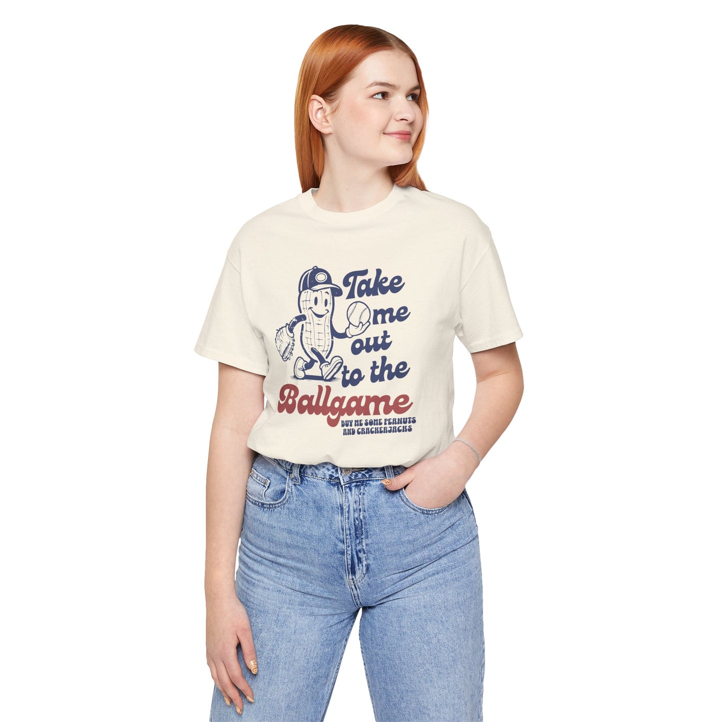 Baseball Tee — "Take Me Out to the Ballgame" Vintage Mascot T-Shirt