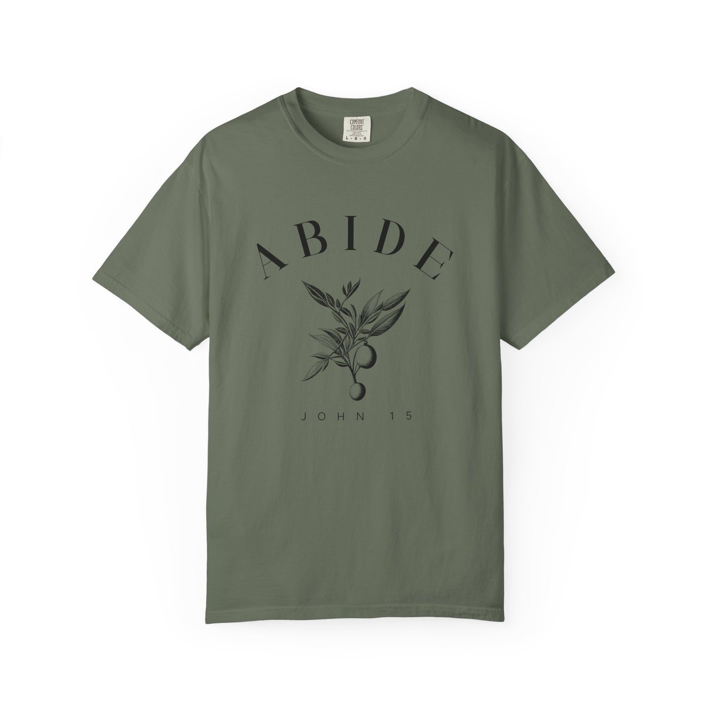 Abide Floral Tee — John 15 Inspirational T-Shirt