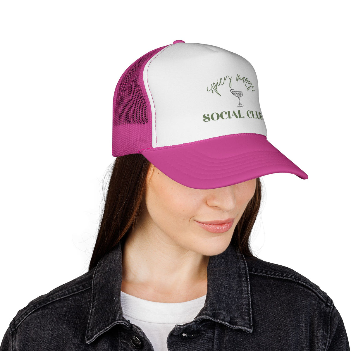 Trucker Cap — 'Spicy Margs' Social Club Embroidered Unisex Hat